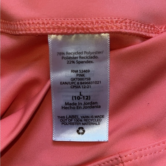 Free Assembly Size Large 10/12 Sports Bra Coral Pink Athletic Stretch Comfy EUC - Picture 5 of 5